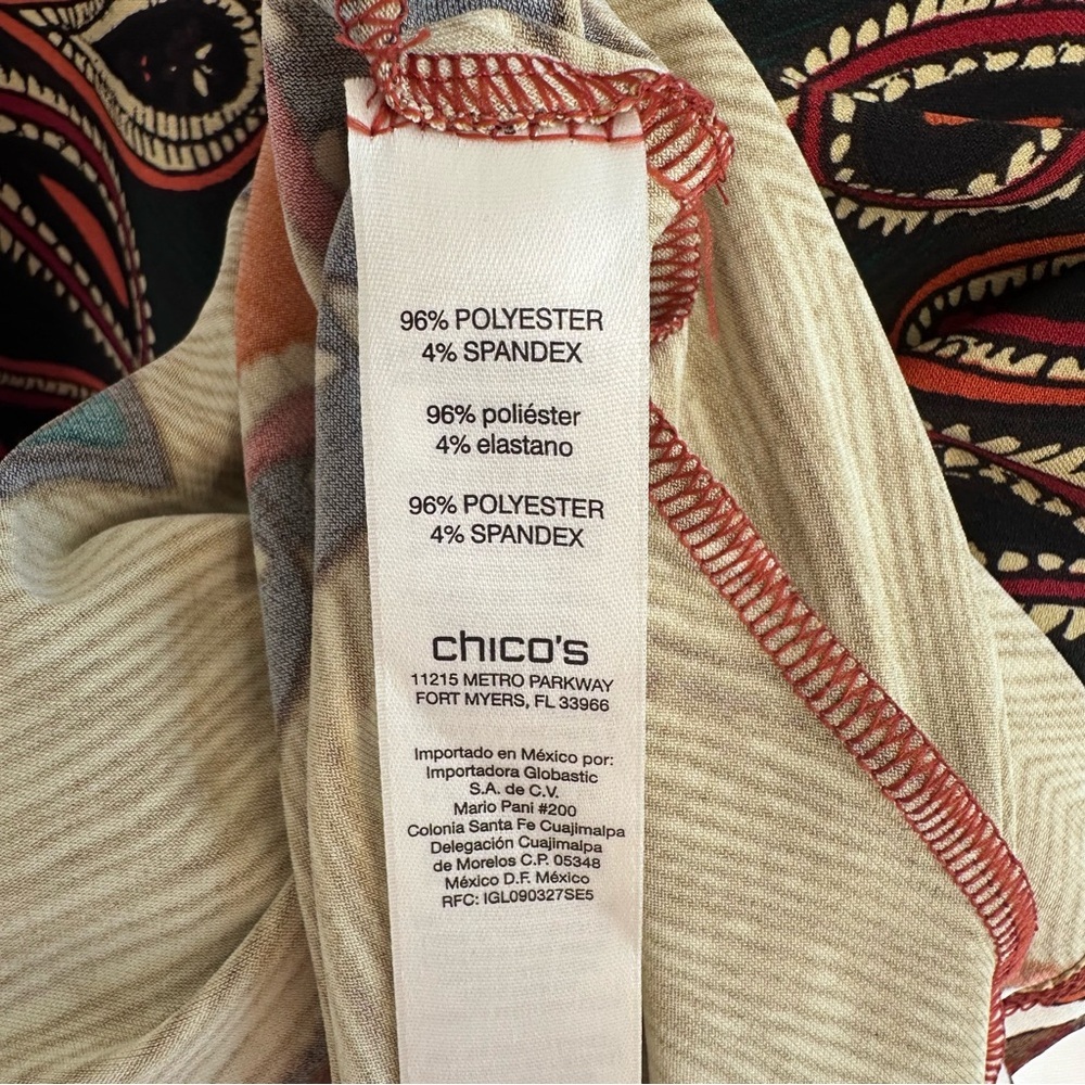 Womens Chico's Bohemian Shift Dress EUC - Picture 7 of 8